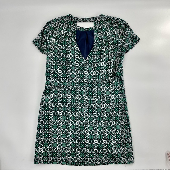 NWOT J. Crew 100% Silk Latticework Swoop Dress - Picture 7 of 11